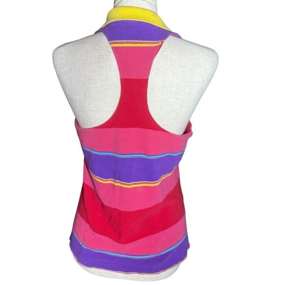 Vtg Ralph Lauren Striped Polo Tank Top Womens Size Large Tennis Prep Ivy League - Picture 5 of 10